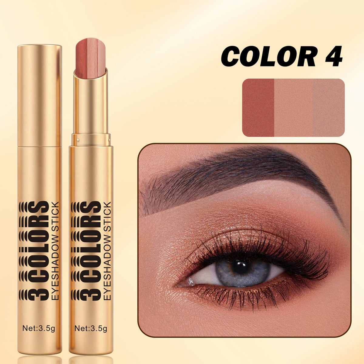 3 Colors Gradient Eyeshadow Stick
