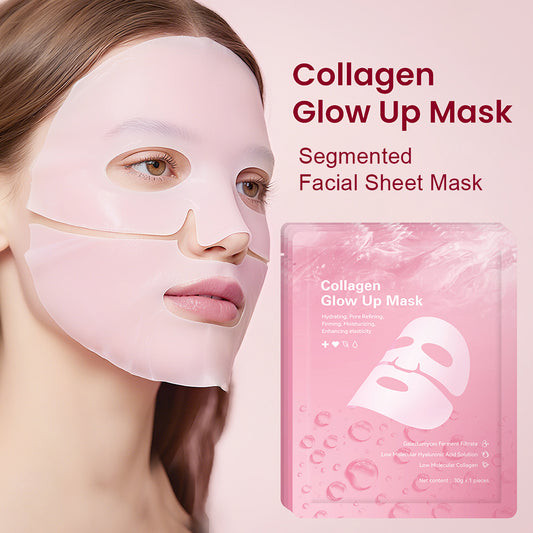 Segmented Facial Sheet Mask - Collagen Glow Up Mask