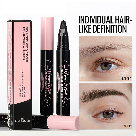 Liquid Eyebrow Pencil  - Angled Eyebrow Pencil Brush