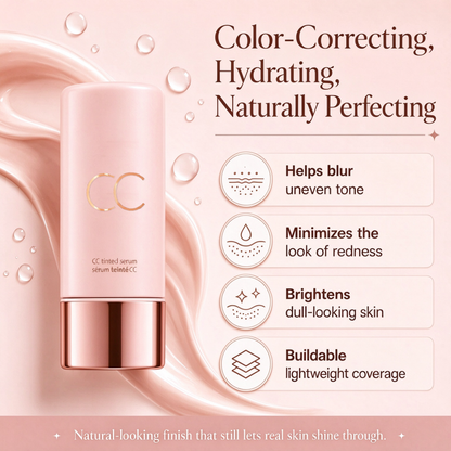 CC Tinted Serum - Evens Skin Tone & Covers Blemishes Discoloured CC Cream