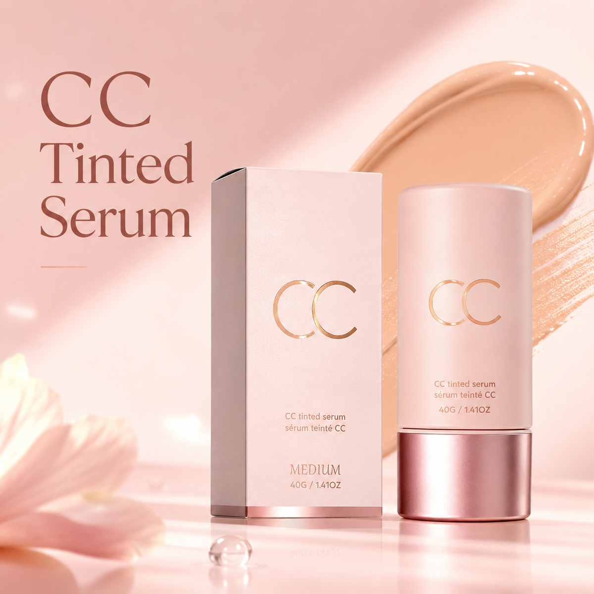 CC Tinted Serum - Evens Skin Tone & Covers Blemishes Discoloured CC Cream