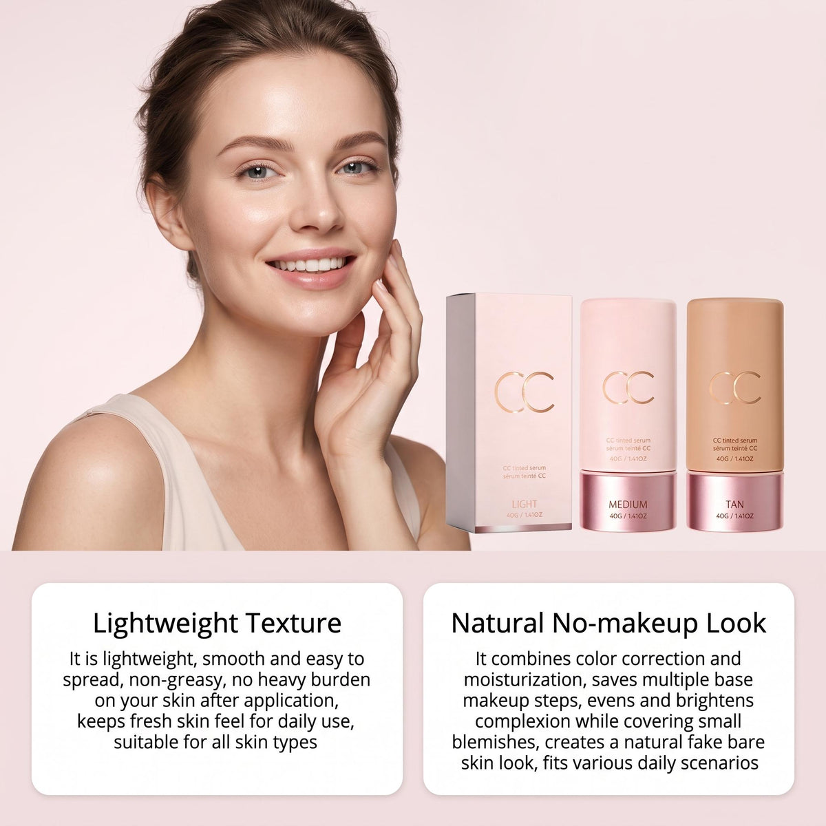CC Tinted Serum - Evens Skin Tone & Covers Blemishes Discoloured CC Cream