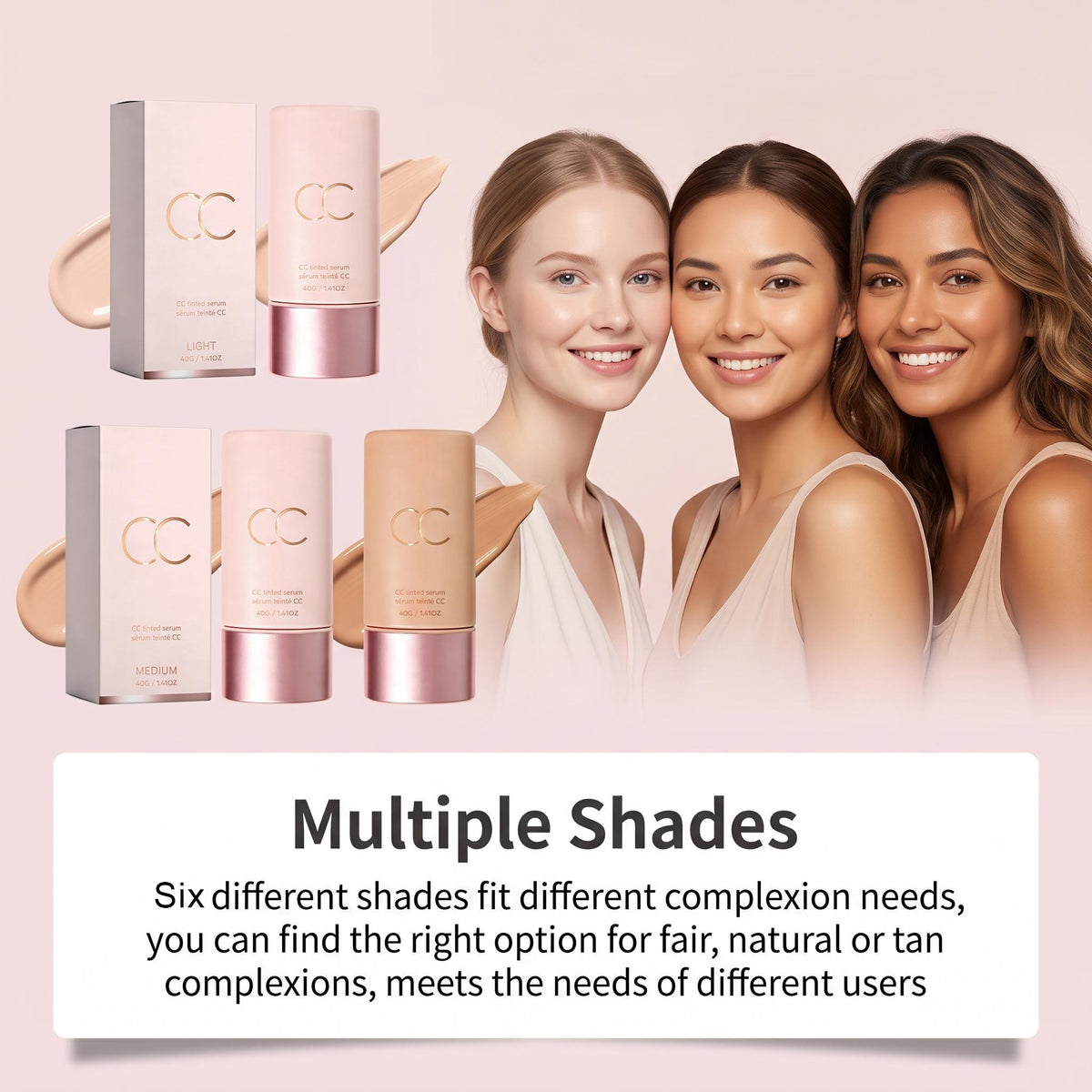 CC Tinted Serum - Evens Skin Tone & Covers Blemishes Discoloured CC Cream