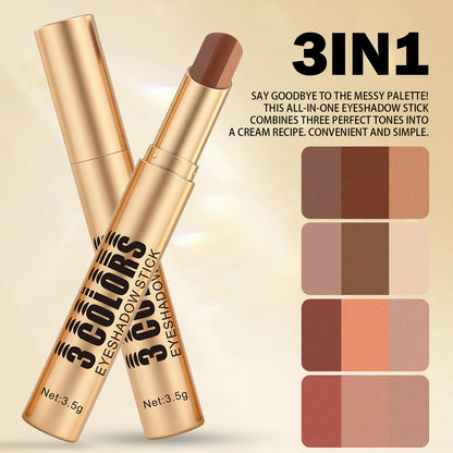 3 Colors Gradient Eyeshadow Stick