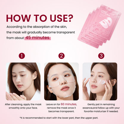 Segmented Facial Sheet Mask - Collagen Glow Up Mask