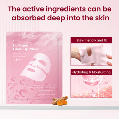 Segmented Facial Sheet Mask - Collagen Glow Up Mask