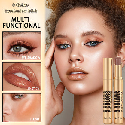 3 Colors Gradient Eyeshadow Stick