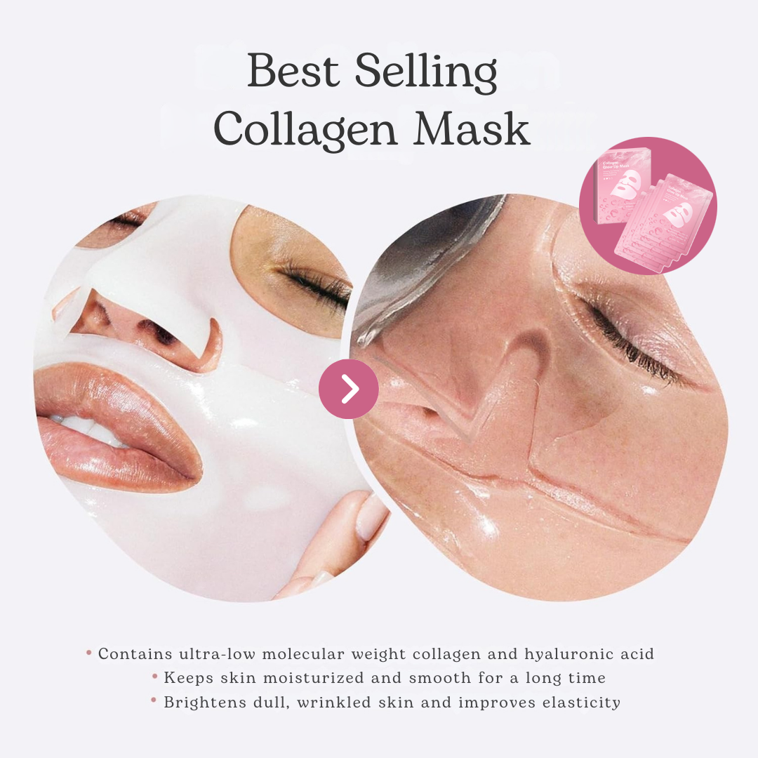 Segmented Facial Sheet Mask - Collagen Glow Up Mask